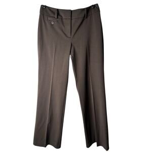 Ann Taylor Pants Size 2 Brown Curvy Straight Ankle Business Casual Dress Slacks